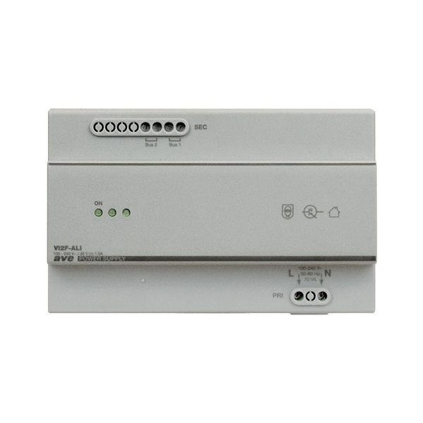 Alimentatore per impianto videocitofonico - 1,5A - SISTEMA 2 FILI